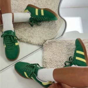 Princess Polly Green and Yellow Athletic Shoes